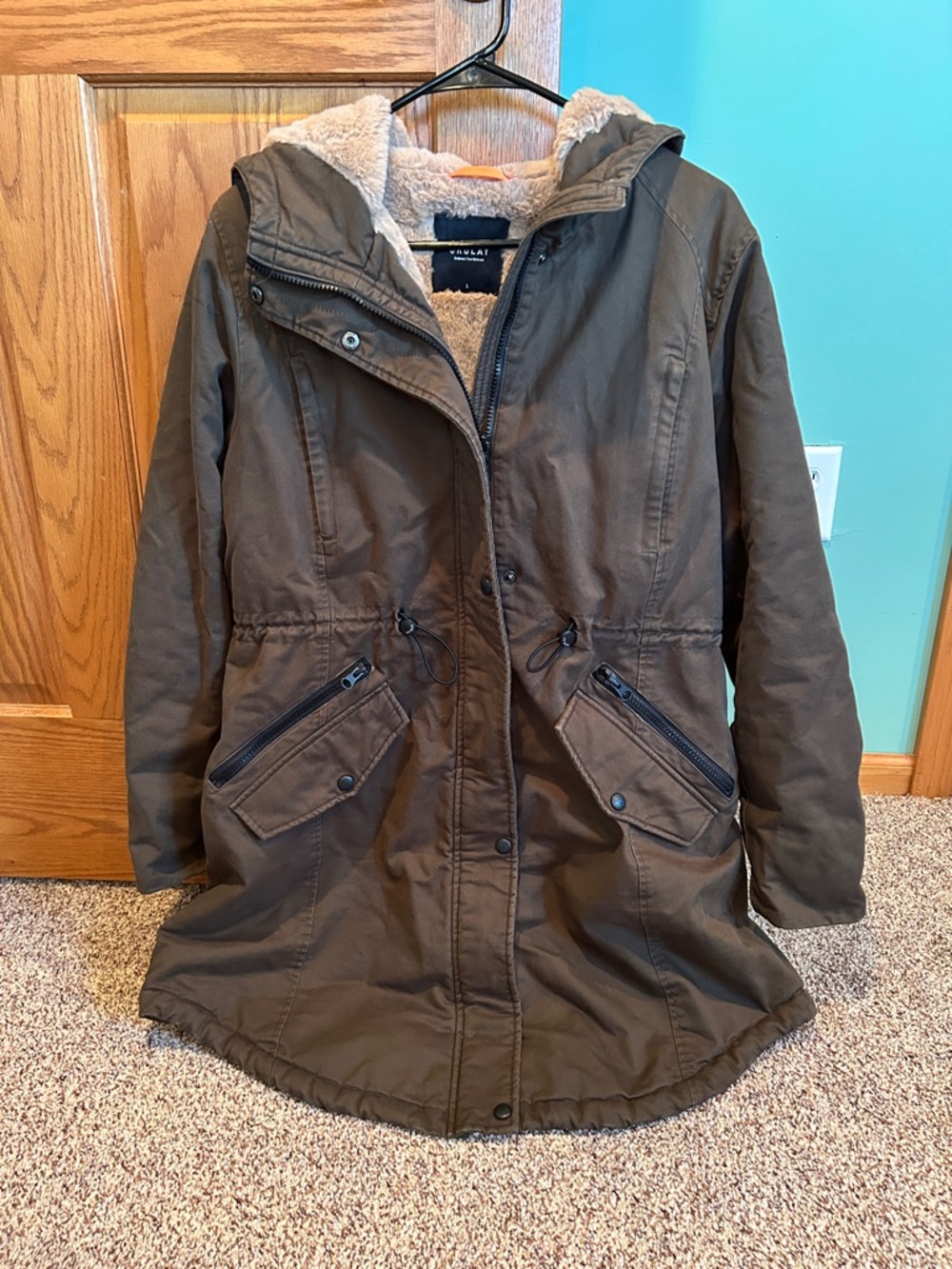 Women’s Orolay Fleece Lined Hooded Parka Jacket - Picture 4 of 13